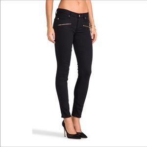 Paige Ultra Skinny Zip Moto Leggings Black size  27